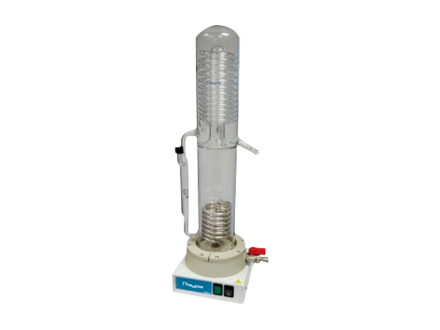 El destilador de agua RAYPA DES-4 genera 4 litros de agua de alta pureza por hora y presenta una baja conductividad.