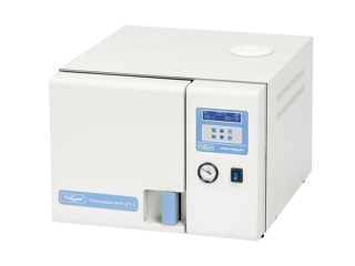 Autoclave de sobremesa AH de RAYPA de 21 litros. Con proceso de prevacío antes de la esterilización. Apto para esterilizar vidrio, líquidos, residuos, etc.