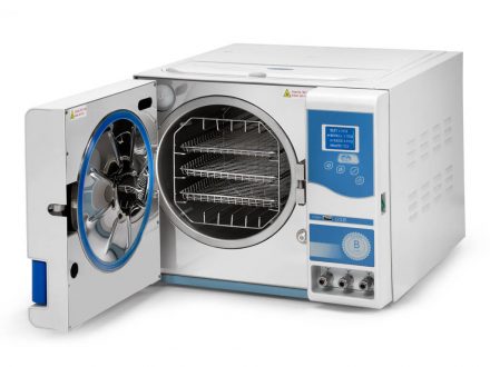 JP Selecta desktop autoclaves are available with 12, 18, 23, and 25 LT and have different sterilization cycles.