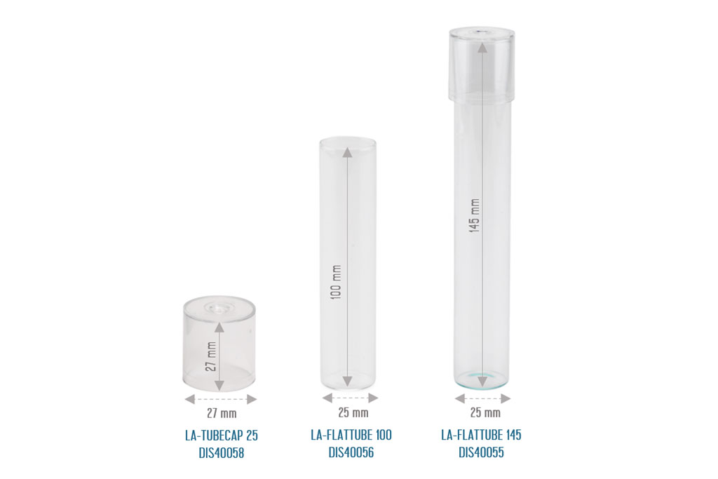 Flat-bottom glass tubes for plant tissue culture