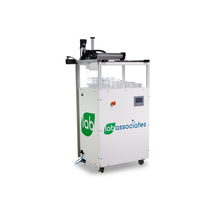 Fully automated multi-nozzle media dispenser (sterile, with gelling agents)